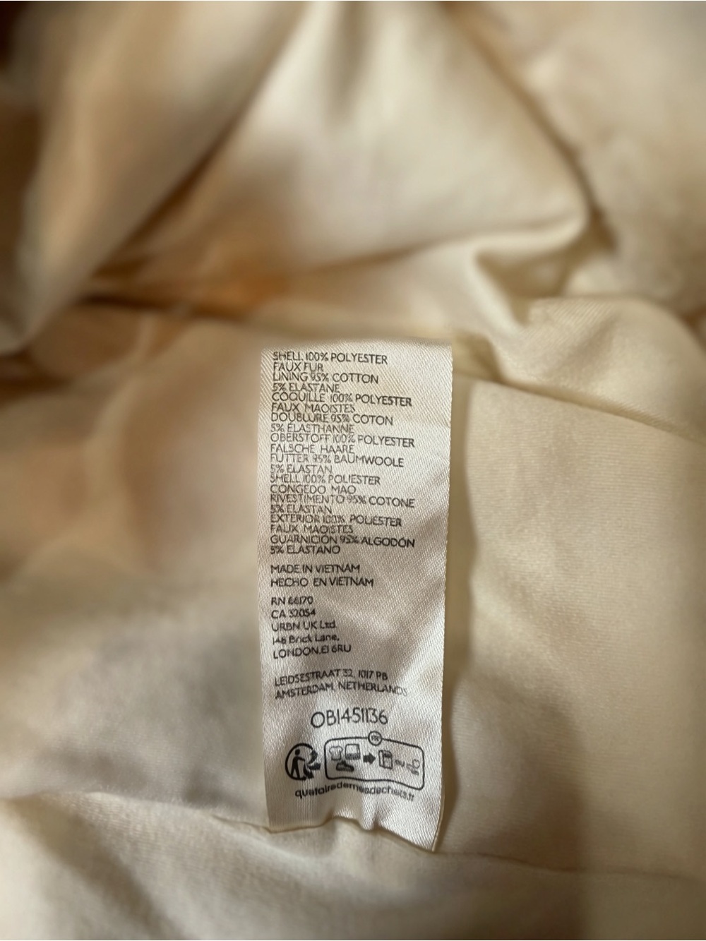 Maeve by Anthropologie Ivory Faux Fur Textured Top Size Large Quiet Luxury Luxe - Picture 4 of 6